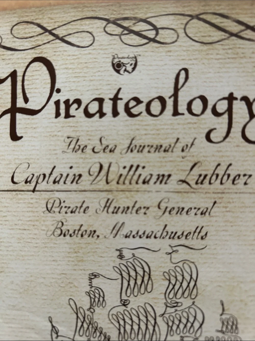 Pirateology Hardcover Book with “Capt. Lubbers Journal” - preowned